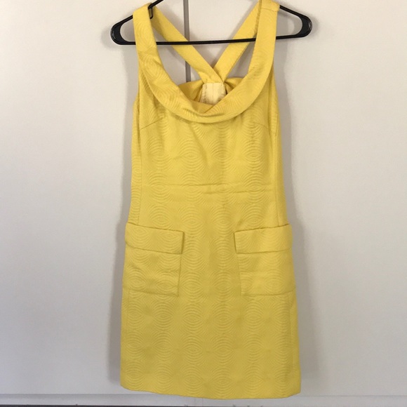 Trina Turk Dresses & Skirts - 🌸RARE Trina Turk Brocade Dress in Lemon 🍋🔥🌸
